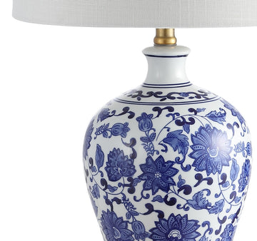 Jennifer 25.25" Ceramic/Metal LED Table Lamp